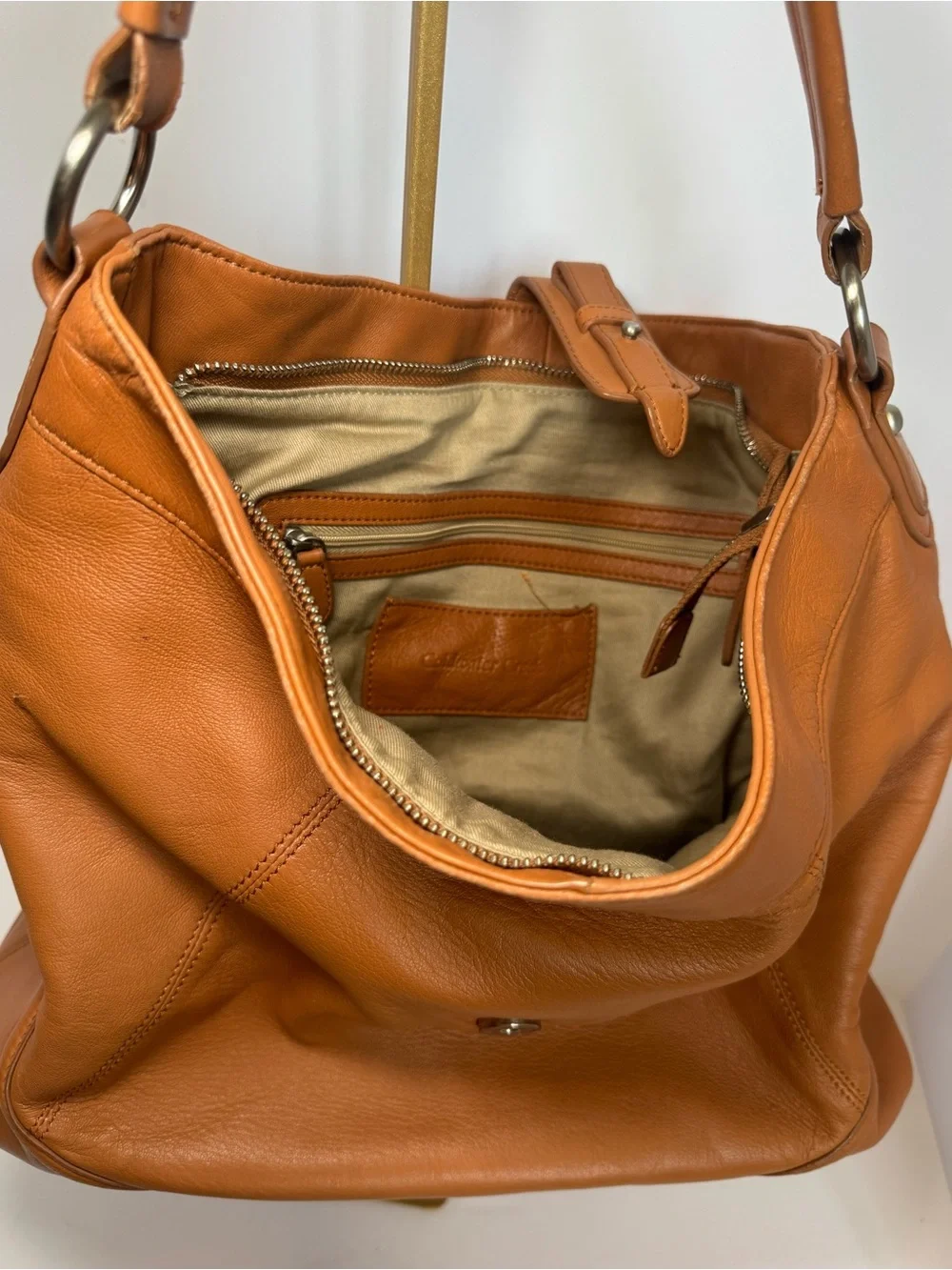 BEAUTIFUL Vintage Coldwater Creek Buttery Soft Leather Hobo Shoulder Bag